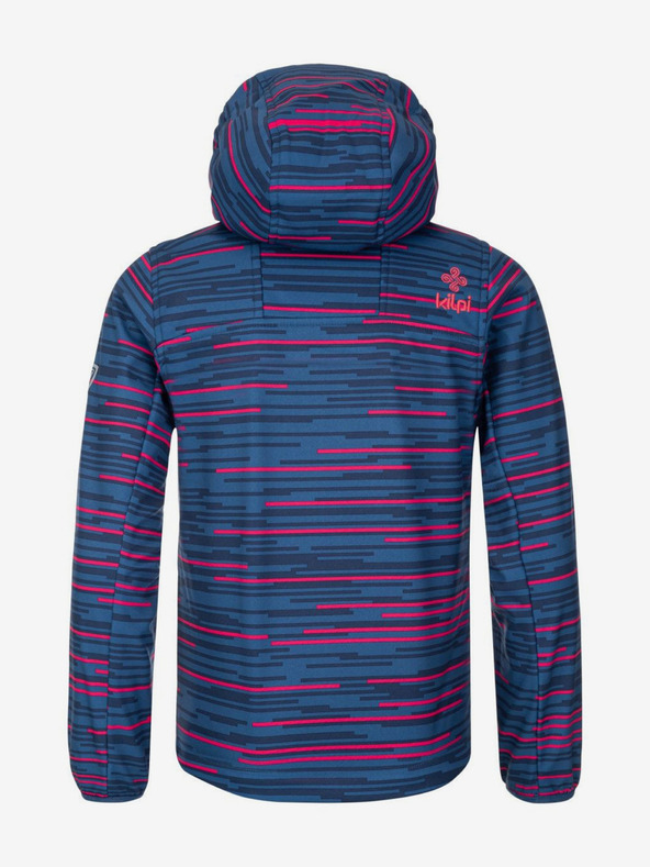 Kilpi Modrá dievčenská vzorovaná softshellová bunda Kilpi RAVIA