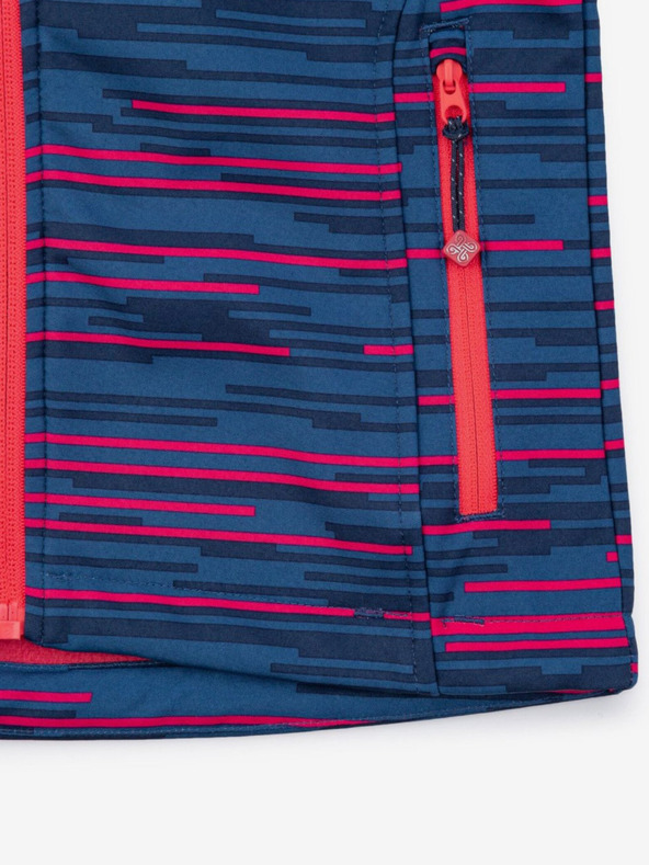 Kilpi Modrá dievčenská vzorovaná softshellová bunda Kilpi RAVIA