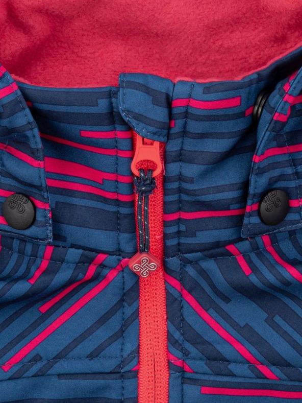 Kilpi Modrá dievčenská vzorovaná softshellová bunda Kilpi RAVIA