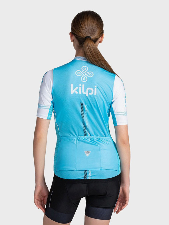 Kilpi Svetlomodré dámske športové tričko na zips Kilpi CORRIDOR