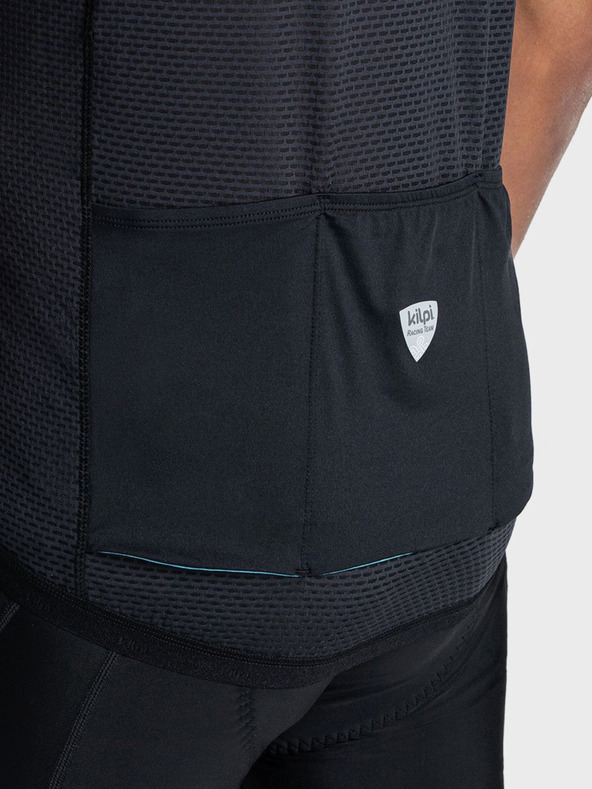 Kilpi Čierne pánske športové tričko na zips Kilpi PICARD