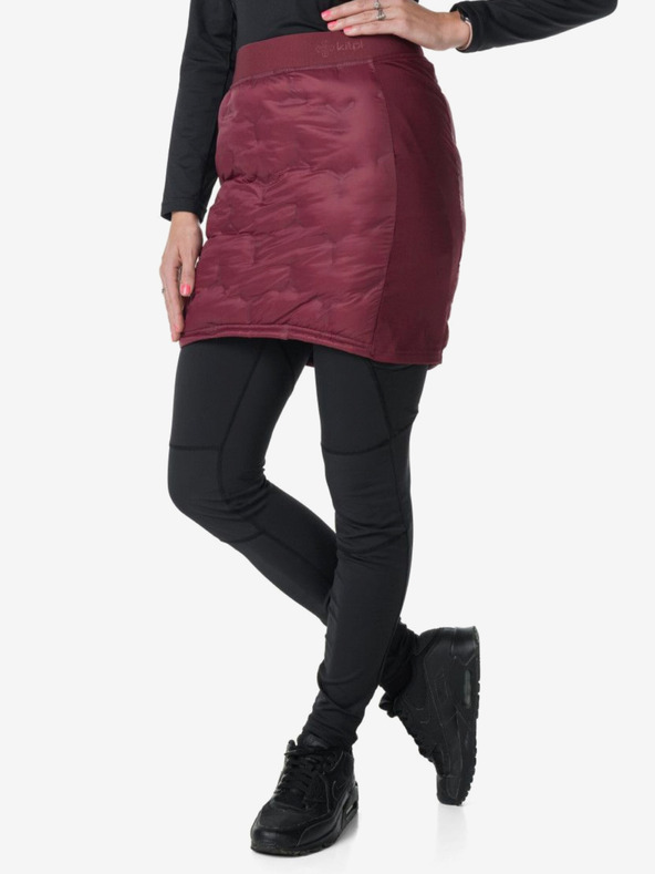 Kilpi Vínová dámska zimná prešívaná sukňa Kilpi LIAN