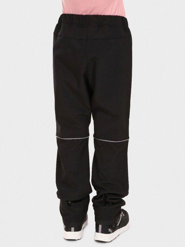 Kilpi Čierne detské softshellové nohavice Kilpi RIZO