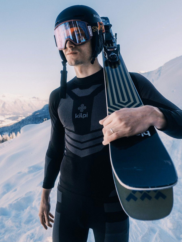 Kilpi Čierne pánske termo tričko KILPI NATHAN