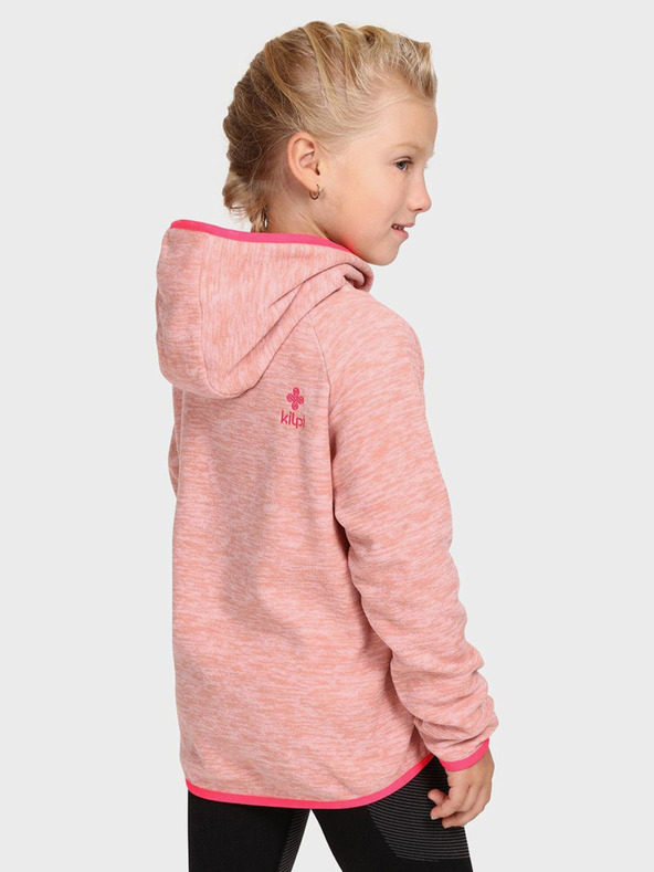Kilpi Ružová dievčenská fleecová mikina Kilpi FLOND