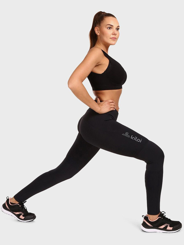 Kilpi Čierne dámske športové legíny Kilpi ALEXO