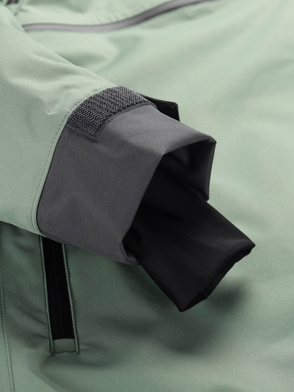 ALPINE PRO Zelená pánska lyžiarska bunda ALPINE PRO Omeq