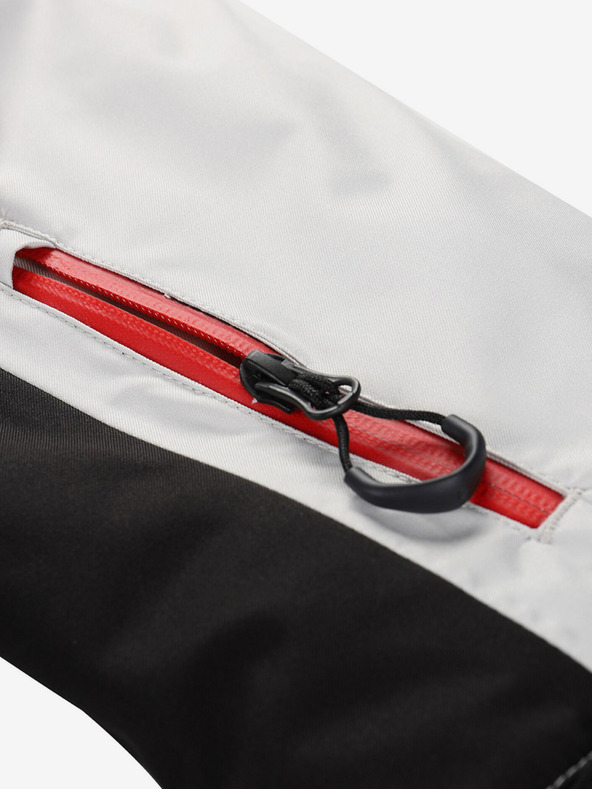 ALPINE PRO Šedá pánska lyžiarska bunda ALPINE PRO Omeq