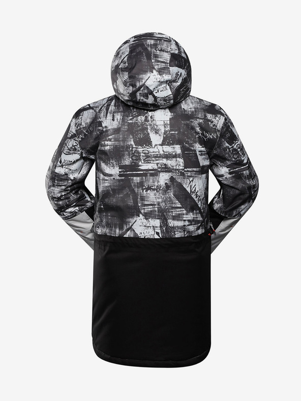 ALPINE PRO Šedá pánska lyžiarska bunda ALPINE PRO Omeq