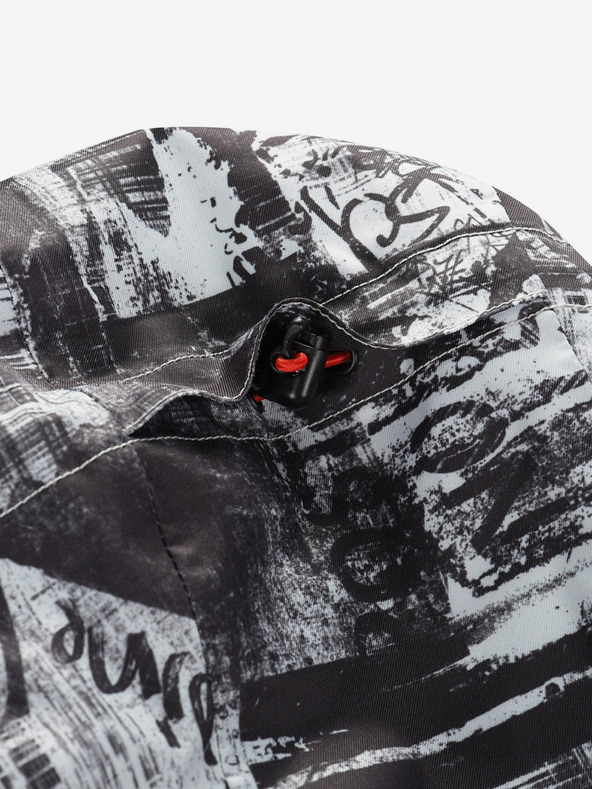 ALPINE PRO Šedá pánska lyžiarska bunda ALPINE PRO Omeq