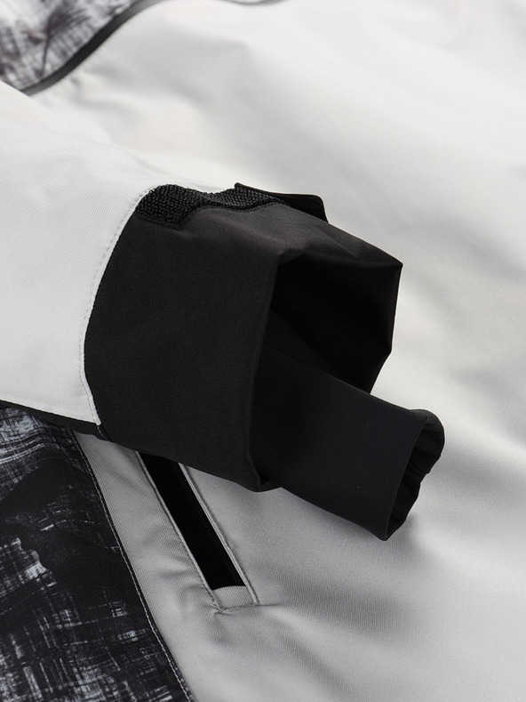 ALPINE PRO Šedá pánska lyžiarska bunda ALPINE PRO Omeq