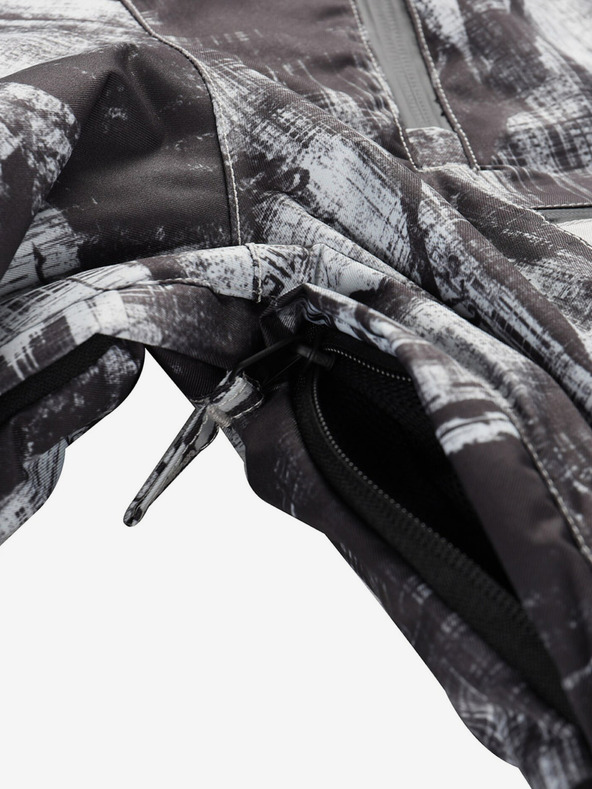 ALPINE PRO Šedá pánska lyžiarska bunda ALPINE PRO Omeq