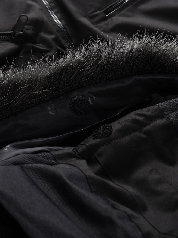 ALPINE PRO Čierna pánska lyžiarska bunda ALPINE PRO Olad