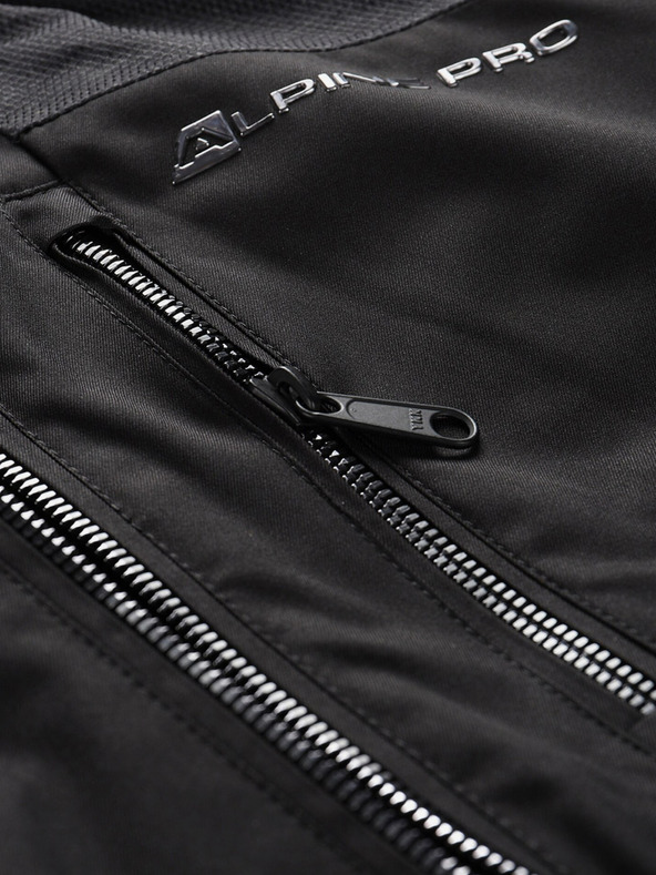 ALPINE PRO Čierna pánska lyžiarska bunda ALPINE PRO Olad