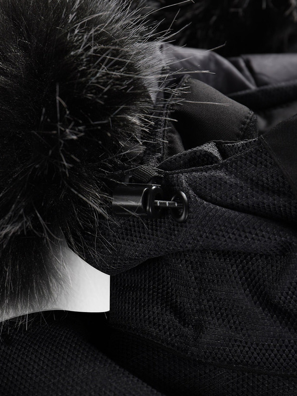 ALPINE PRO Čierna pánska lyžiarska bunda ALPINE PRO Olad