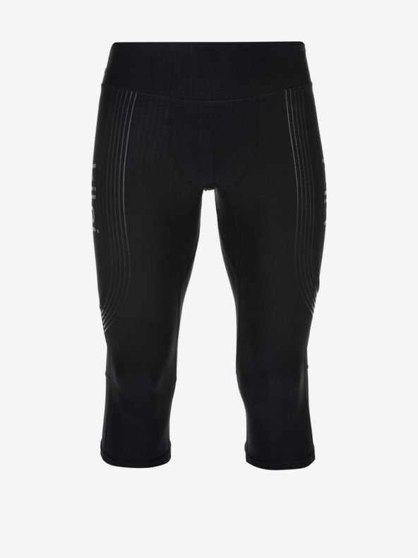 Kilpi Čierne pánske 3/4 bežecké legíny Kilpi TERRY-M