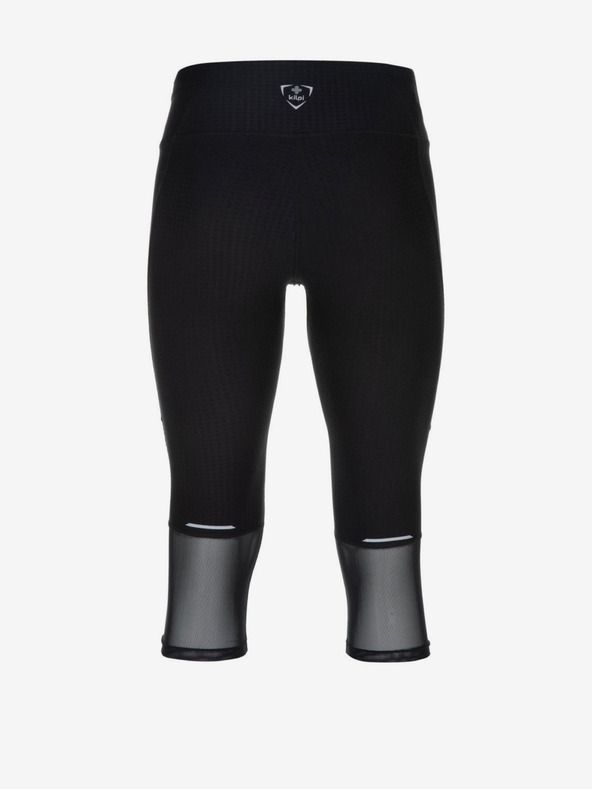 Kilpi Čierne pánske 3/4 bežecké legíny Kilpi TERRY-M