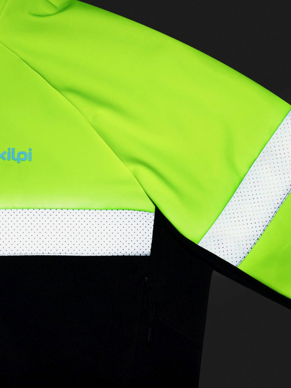 Kilpi Čierno-žltá pánska softshellová cyklistická bunda Kilpi Nereto-M
