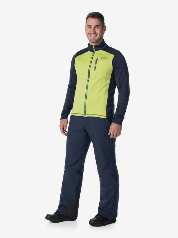 Kilpi Neónovo zelená pánska športová mikina Kilpi Tomms-M