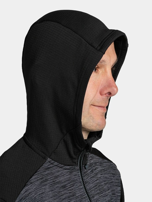 Kilpi Šedo-čierna pánska športová mikina Kilpi Sevelen-M