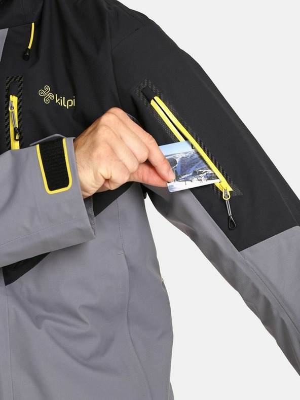 Kilpi Šedá pánska športová membránová bunda KILPI Hastar-M