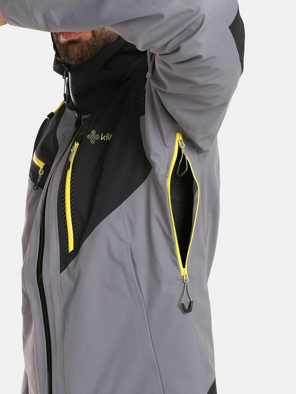 Kilpi Šedá pánska športová membránová bunda KILPI Hastar-M