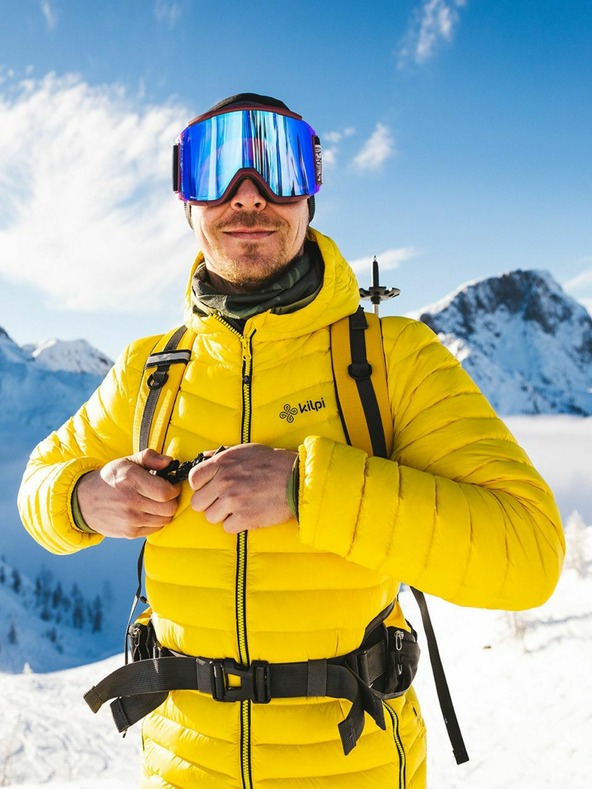 Kilpi Žltá pánska páperová bunda Kilpi PYRAMIDEN-M