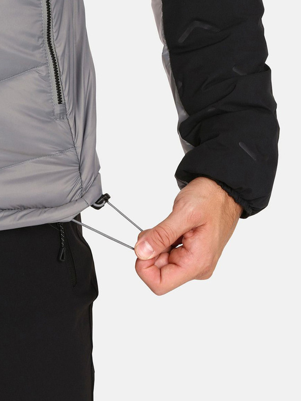 Kilpi Šedo-čierna pánska zateplená bunda Kilpi TEVERY-M