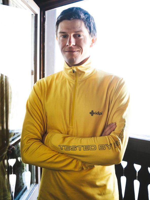 Kilpi Žltá pánska funkčná mikina Kilpi ROLO-M