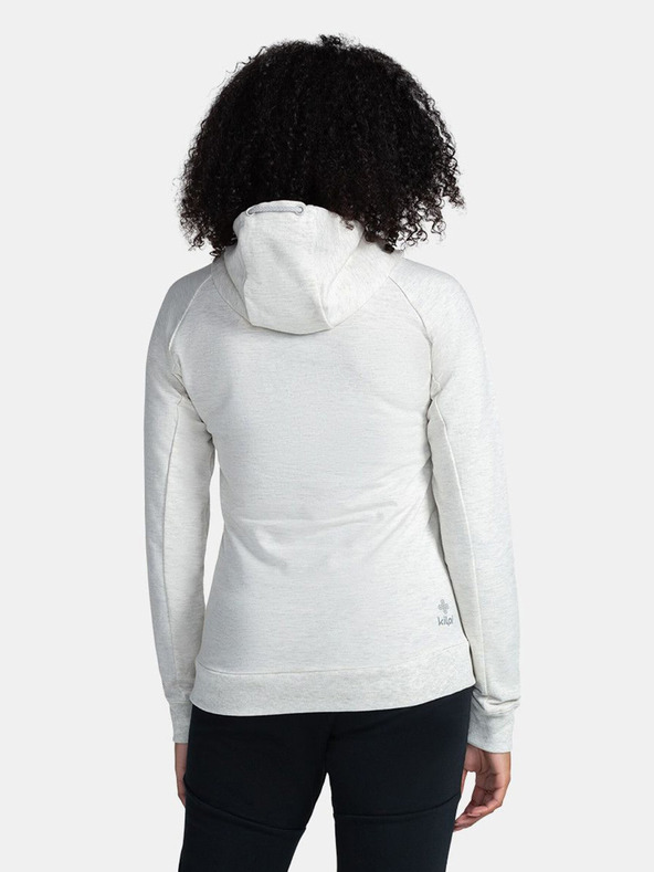 Kilpi Biela dámska bavlnená mikina Kilpi SOHEY-W