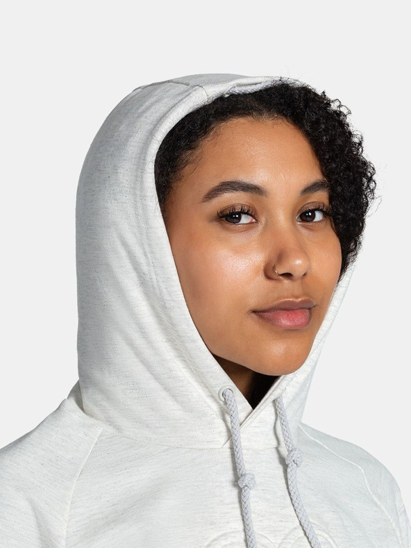 Kilpi Biela dámska bavlnená mikina Kilpi SOHEY-W