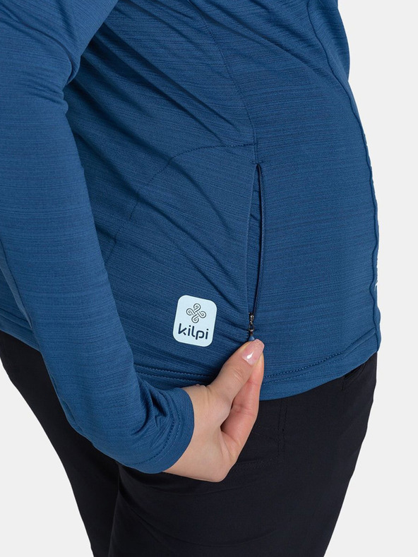 Kilpi Modrá dámska športová mikina so stojačikom Kilpi MONTALE