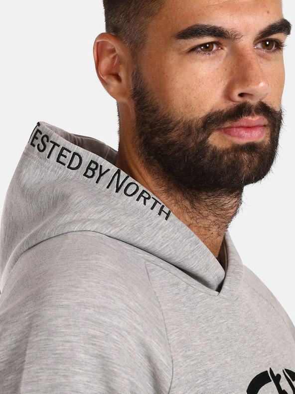 Kilpi Svetlošedá pánska bavlnená mikina Kilpi FJELA-M