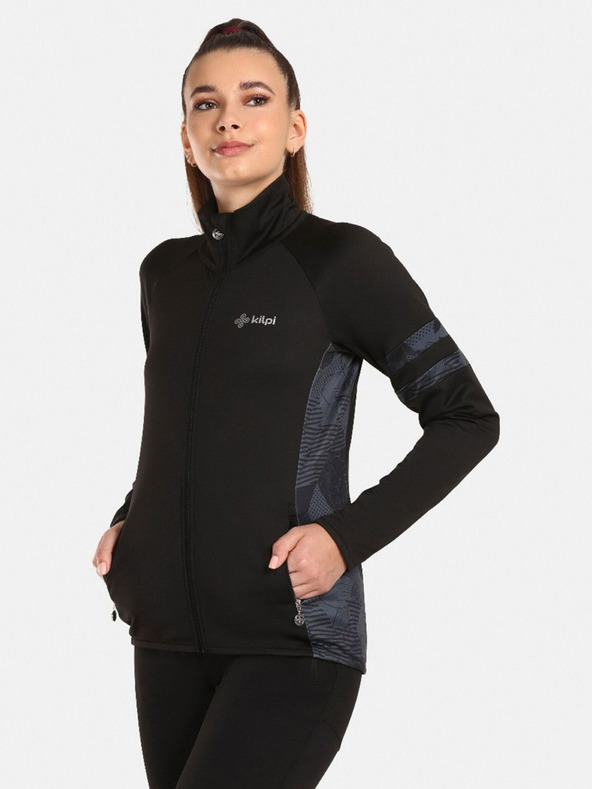 Kilpi Čierna dámska športová mikina s kapucňou KILPI JUNIE