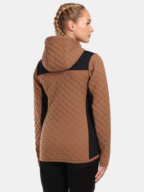 Kilpi Čiernohnedá dámska mikina Kilpi NEVIA-W