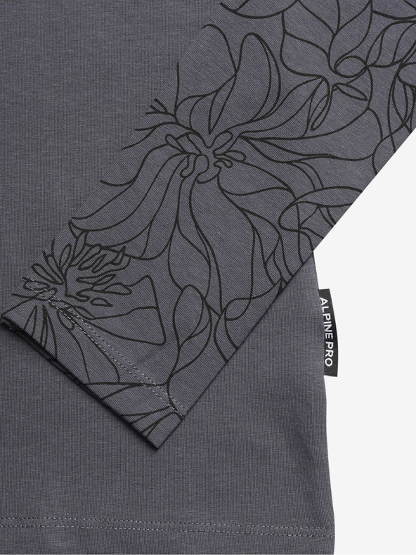 ALPINE PRO Tmavošedé dámske tričko ALPINE PRO Opesa