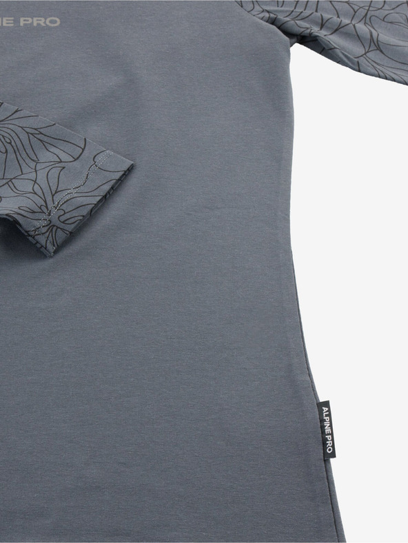 ALPINE PRO Tmavošedé dámske tričko ALPINE PRO Opesa