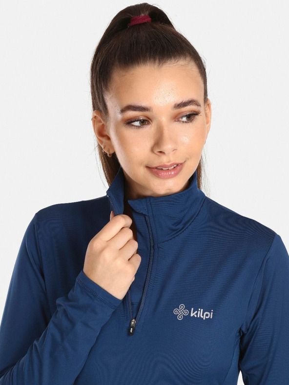 Kilpi KILPI WILLIE tmavomodré dámske termo tričko so stojacím golierom