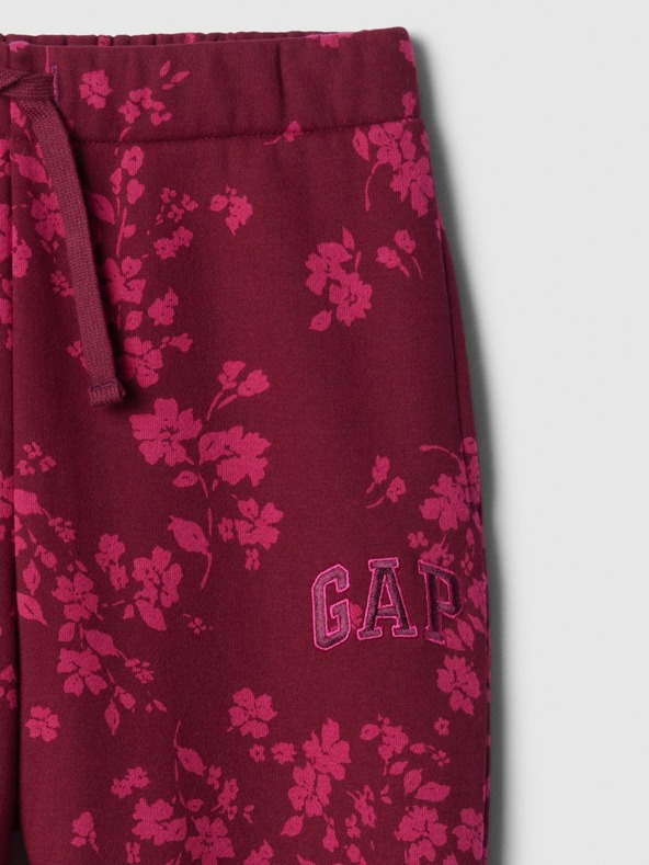 GAP Detské tepláky fleece logo army GAP