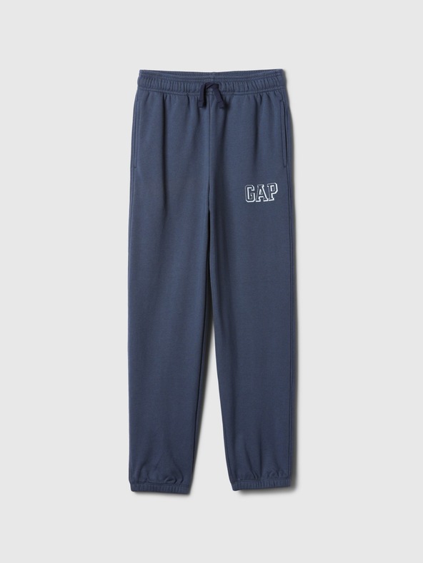 GAP Detské tepláky fleece logo army GAP