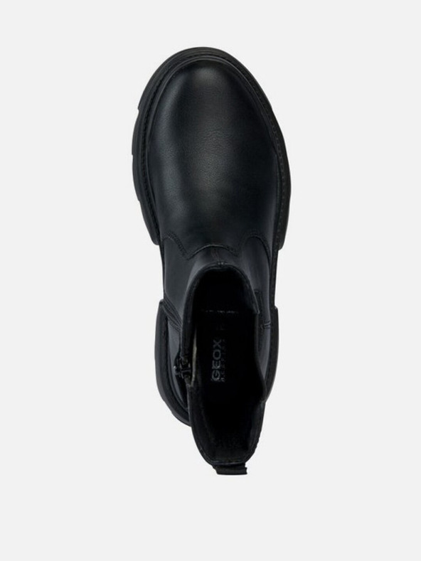 Geox Čierne dievčenské členkové topánky Geox Junette