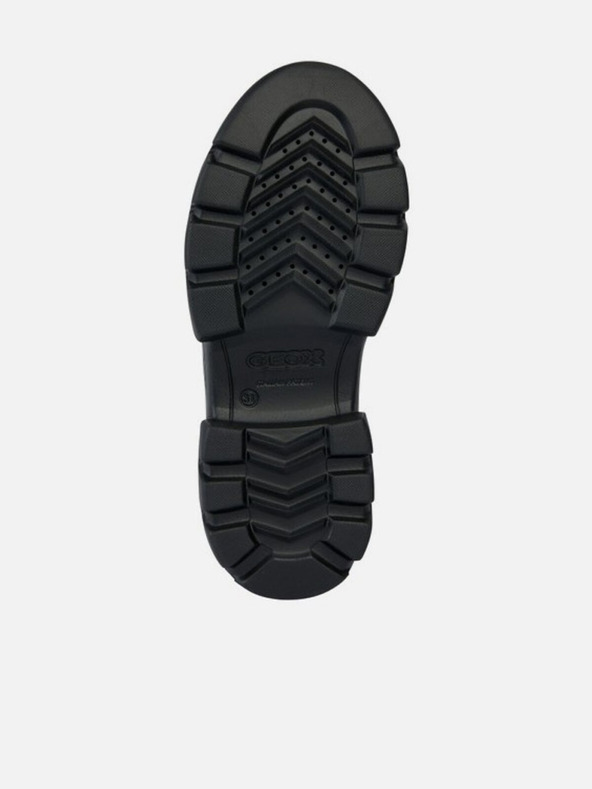 Geox Čierne dievčenské členkové topánky Geox Junette