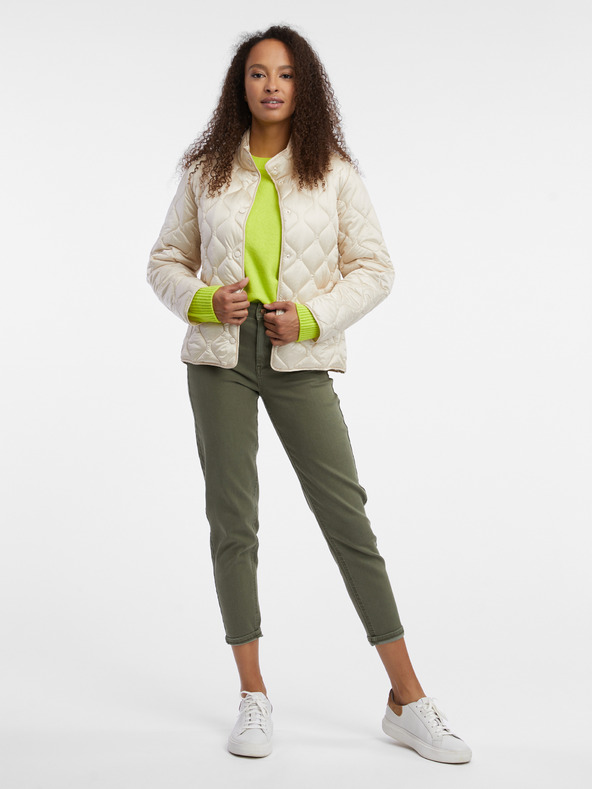 Orsay Krémová dámska prešívaná ľahká bunda ORSAY