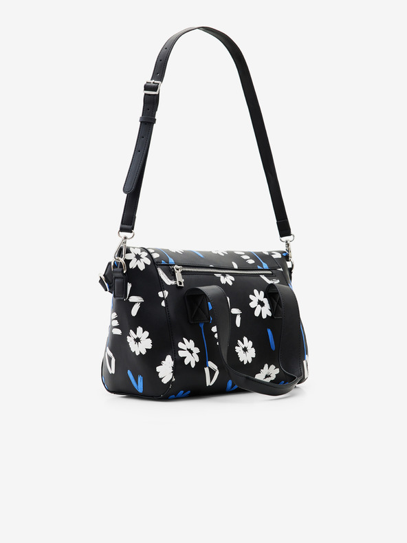 Desigual Čierna dámska kabelka Desigual Margy Loverty 2.0 Floral