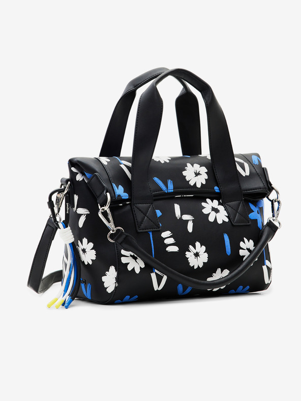 Desigual Čierna dámska kabelka Desigual Margy Loverty 2.0 Floral