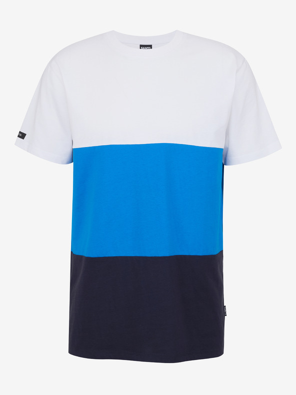 Sam 73 Bielo-modré pánske tričko SAM 73 Norman