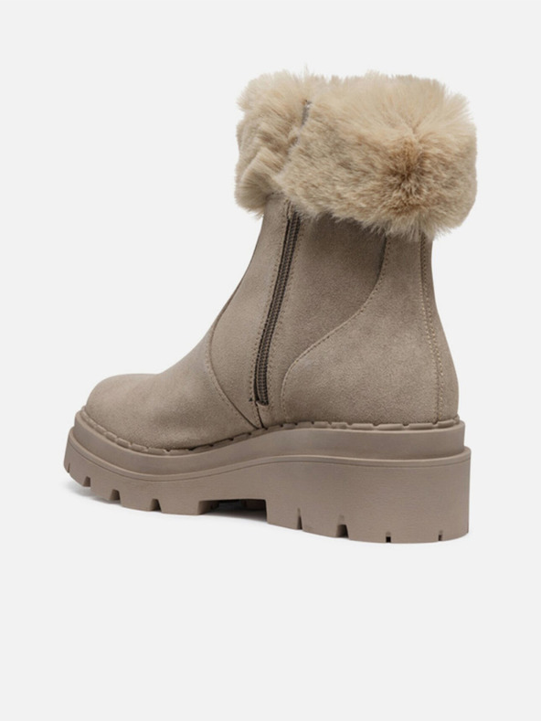 Geox Béžové dámske členkové topánky Geox Felleny