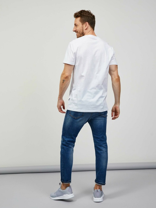 Sam 73 Biele pánske tričko SAM 73 Quarip