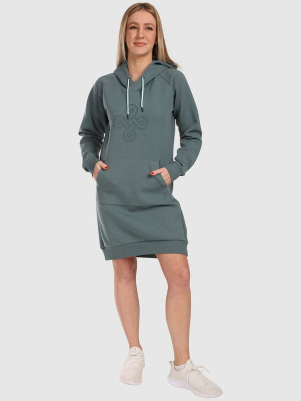 Kilpi Dámske športové šaty Kilpi HEYDEN-W Khaki