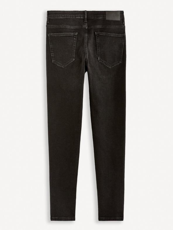Celio Čierne pánske slim fit džínsy Celio C25 Fofine